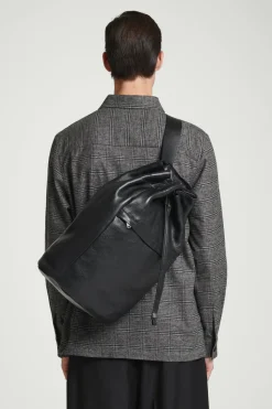 COS DRAWSTRING DUFFLE BAG - LEATHER- Bags & Wallets