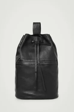 COS DRAWSTRING DUFFLE BAG - LEATHER- Bags & Wallets