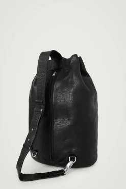 COS DRAWSTRING DUFFLE BAG - LEATHER- Bags & Wallets