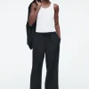 COS DRAWSTRING LINEN PANTS-Women Pants
