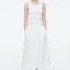 COS DRAWSTRING MIDI SKIRT-Women Skirts