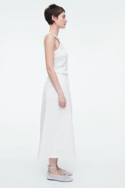 COS DRAWSTRING MIDI SKIRT-Women Skirts
