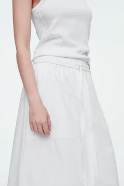 COS DRAWSTRING MIDI SKIRT-Women Skirts