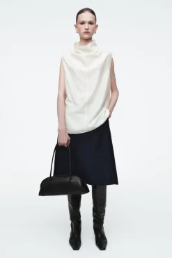 COS EASTSIDE BOWLING BAG - LEATHER-Women Bags