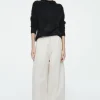 COS ELASTICATED BARREL-LEG PANTS-Women Pants