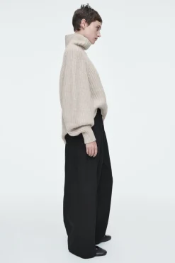 COS ELASTICATED BARREL-LEG PANTS-Women Pants