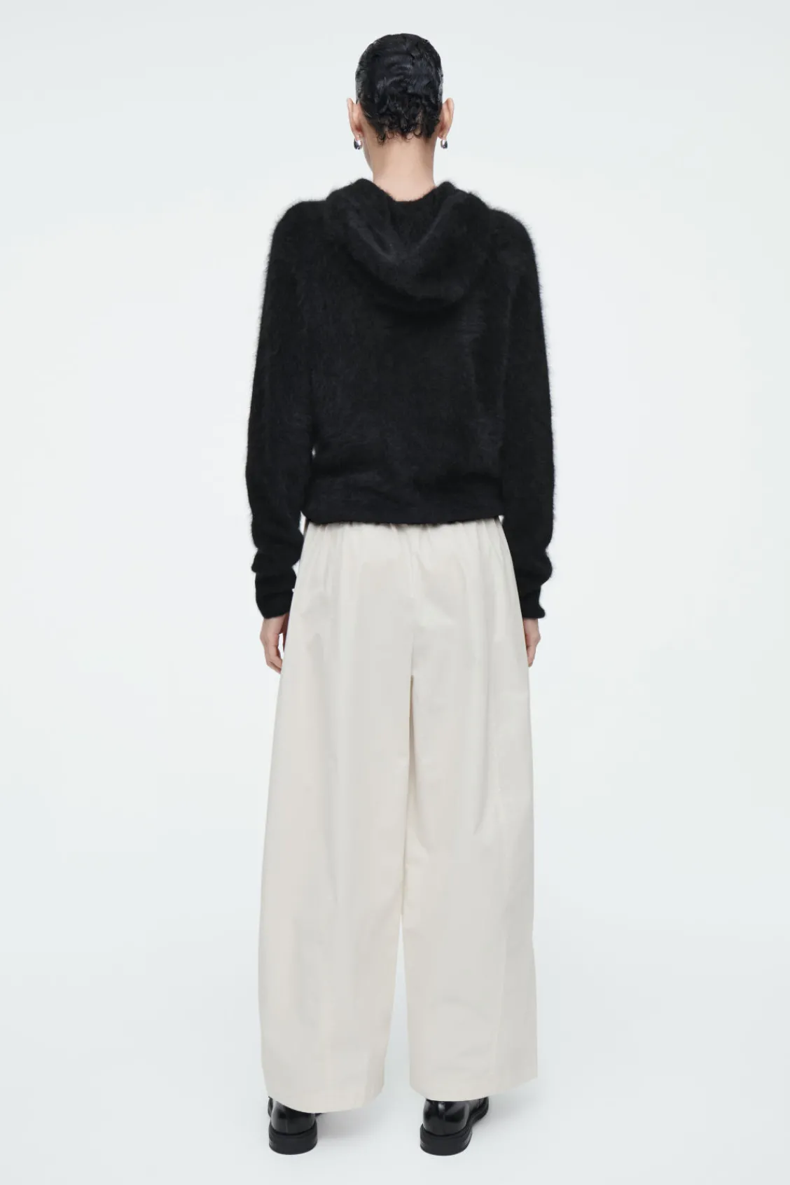 COS ELASTICATED BARREL-LEG PANTS-Women Pants