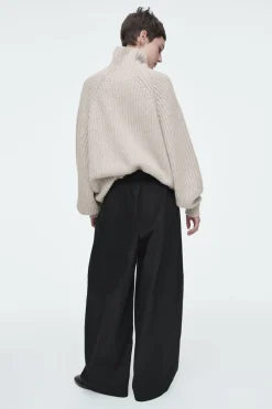 COS ELASTICATED BARREL-LEG PANTS-Women Pants