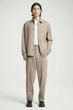 COS ELASTICATED BOILED-WOOL PANTS- Matching Sets | Pants