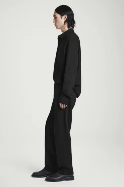 COS ELASTICATED BOILED-WOOL PANTS- Pants