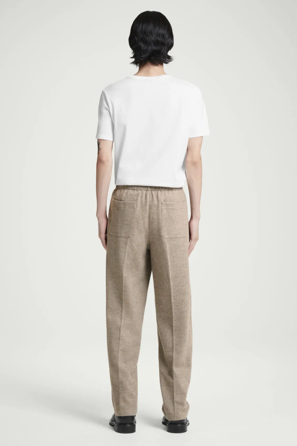 COS ELASTICATED BOILED-WOOL PANTS- Matching Sets | Pants