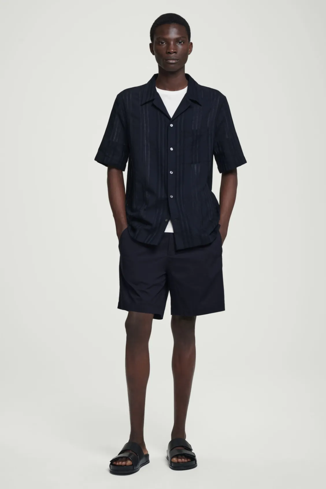 COS ELASTICATED COTTON-BLEND SHORTS- Matching Sets | Pants