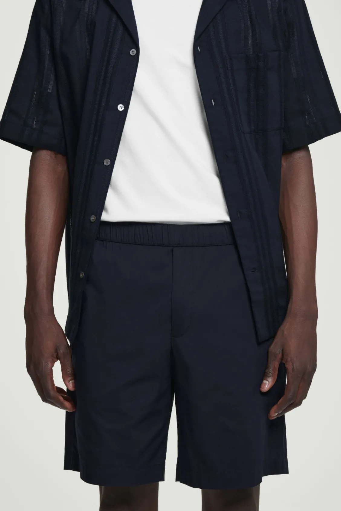 COS ELASTICATED COTTON-BLEND SHORTS- Matching Sets | Pants