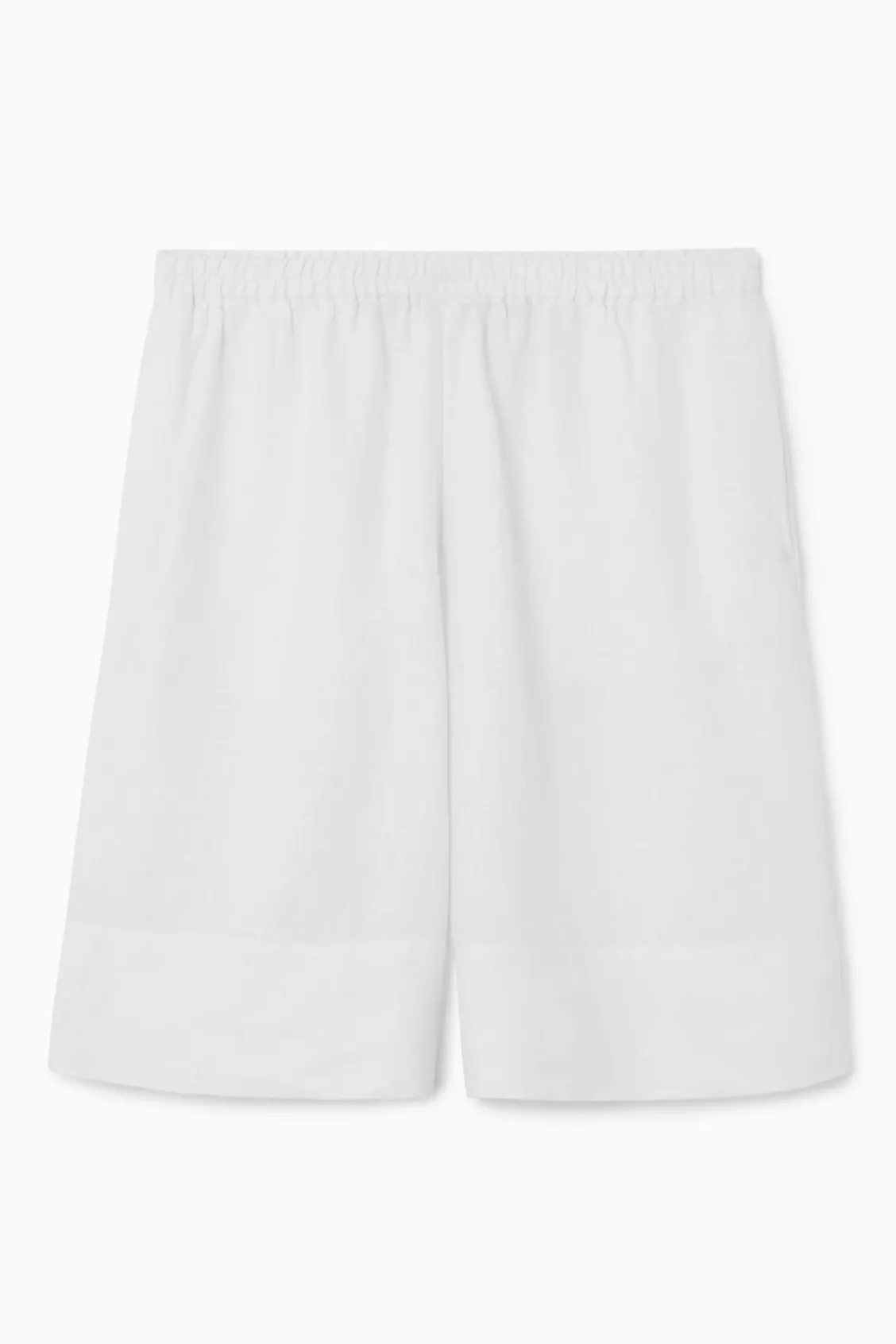 COS ELASTICATED LINEN SHORTS-Women Pants