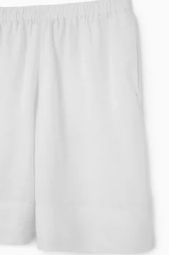 COS ELASTICATED LINEN SHORTS-Women Pants