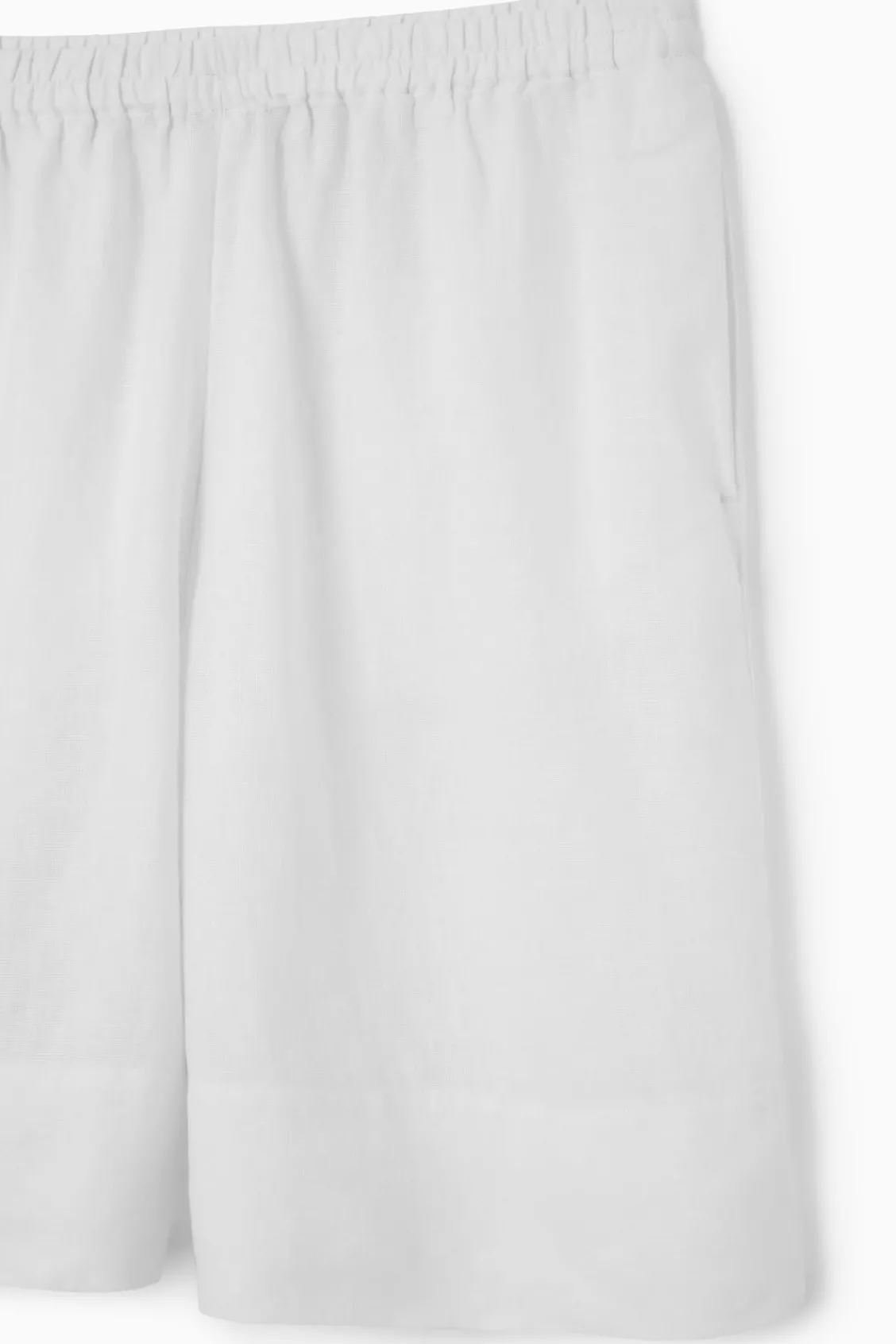 COS ELASTICATED LINEN SHORTS-Women Pants