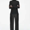 COS ELASTICATED SATIN PANTS-Women Pants