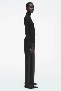 COS ELASTICATED SATIN PANTS-Women Pants