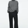 COS ELASTICATED TAILORED WOOL PANTS-Women Pants
