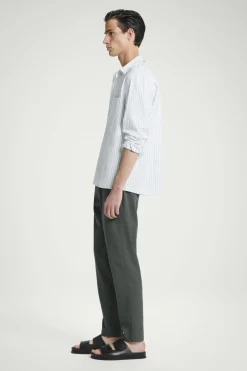 COS ELASTICATED TAPERED TWILL PANTS- Pants