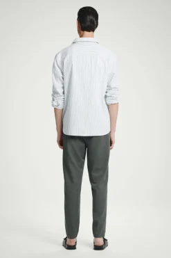 COS ELASTICATED TAPERED TWILL PANTS- Pants