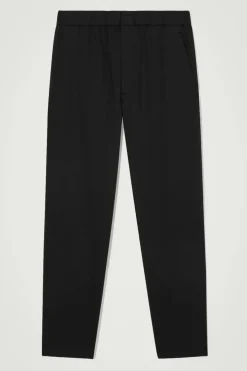 COS ELASTICATED TAPERED TWILL PANTS- Pants