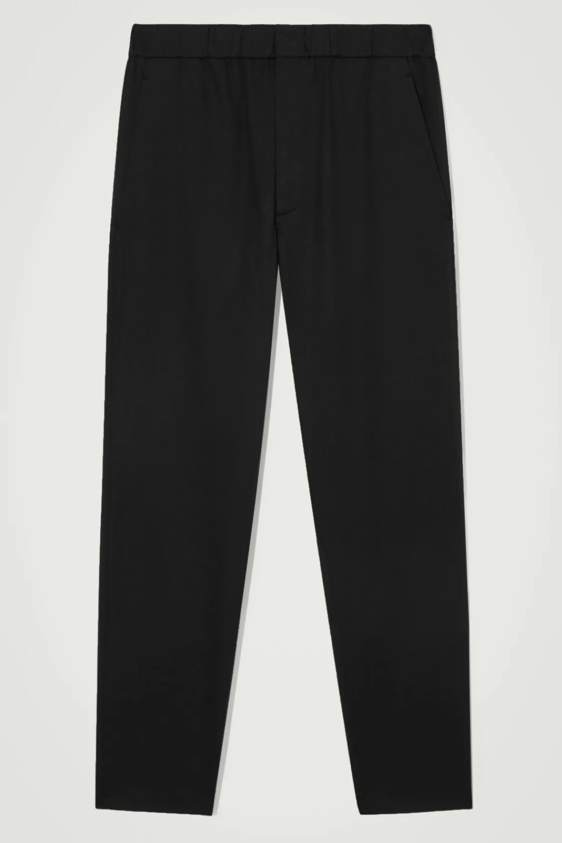 COS ELASTICATED TAPERED TWILL PANTS- Pants