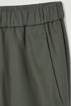 COS ELASTICATED TAPERED TWILL PANTS- Pants