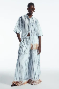 COS ELASTICATED WIDE-LEG PANTS-Women Pants