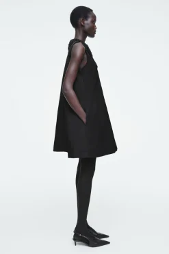 COS EMBELLISHED RACER-NECK DRESS-Women Dresses & Jumpsuits
