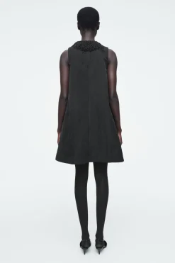 COS EMBELLISHED RACER-NECK DRESS-Women Dresses & Jumpsuits