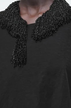 COS EMBELLISHED RACER-NECK DRESS-Women Dresses & Jumpsuits