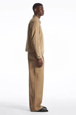 COS EMBROIDERED FLORAL ZIP-UP OVERSHIRT- Shirts | Coats & Jackets
