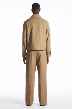 COS EMBROIDERED FLORAL ZIP-UP OVERSHIRT- Shirts | Coats & Jackets