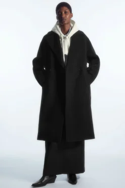 COS EMBROIDERED QUILTED HOOD-Women Hats & Scarves | Capes & Hybrids