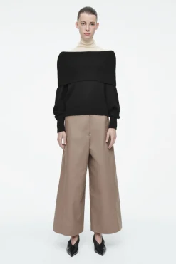 COS EXAGGERATED COTTON CULOTTES-Women Pants