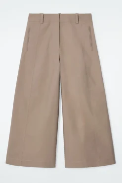 COS EXAGGERATED COTTON CULOTTES-Women Pants