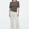COS FACADE TURN-UP STRAIGHT-LEG JEANS-Women Jeans | Pants