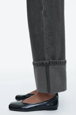 COS FACADE TURN-UP STRAIGHT-LEG JEANS-Women Jeans | Pants