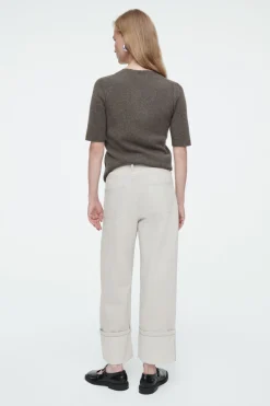 COS FACADE TURN-UP STRAIGHT-LEG JEANS-Women Jeans | Pants