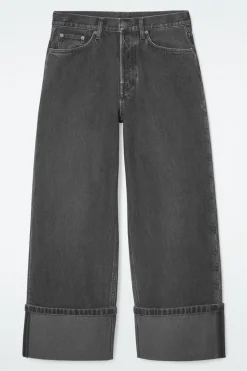 COS FACADE TURN-UP STRAIGHT-LEG JEANS-Women Jeans | Pants
