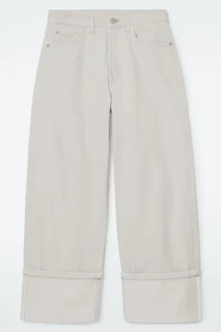 COS FACADE TURN-UP STRAIGHT-LEG JEANS-Women Jeans | Pants