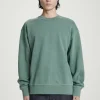 COS FADED MOCK-NECK SWEATSHIRT- Sweatshirts & Hoodies
