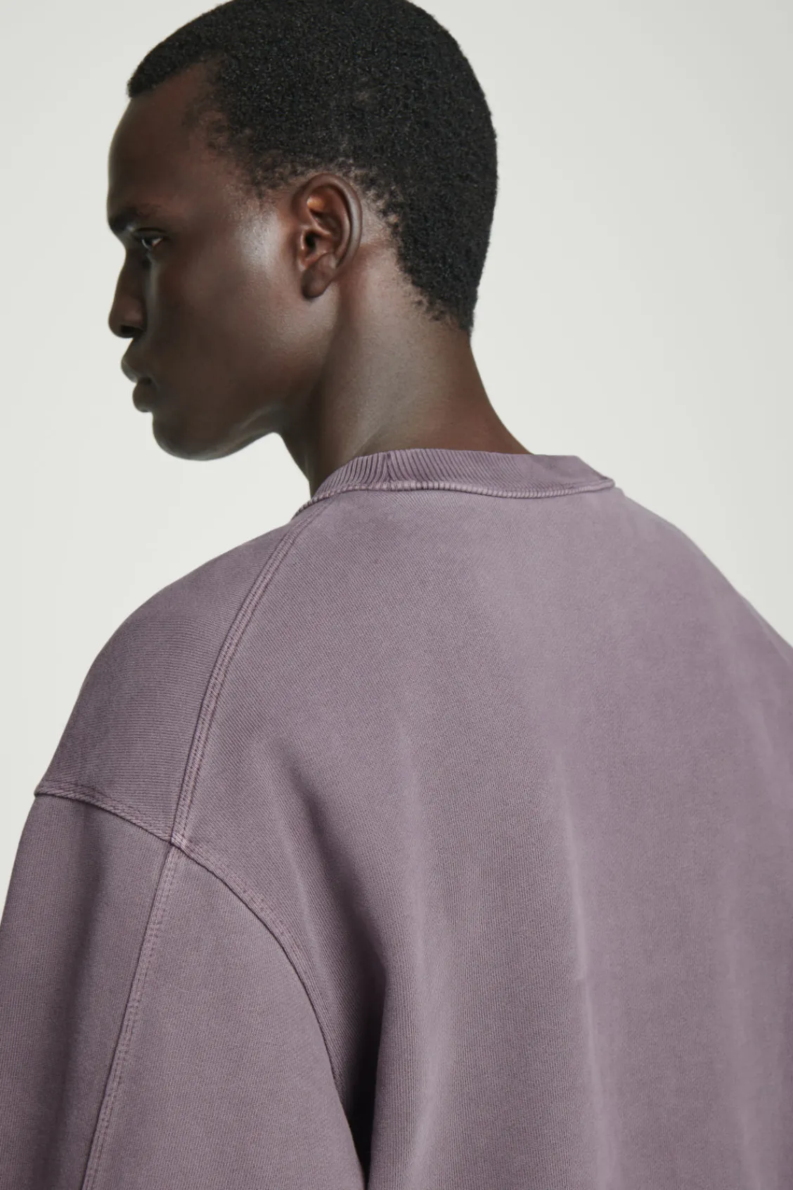 COS FADED MOCK-NECK SWEATSHIRT- Sweatshirts & Hoodies
