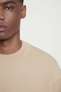 COS FADED MOCK-NECK SWEATSHIRT- Sweatshirts & Hoodies