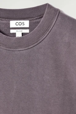 COS FADED MOCK-NECK SWEATSHIRT- Sweatshirts & Hoodies