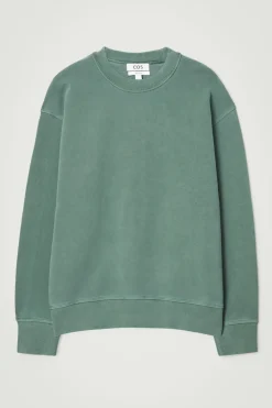 COS FADED MOCK-NECK SWEATSHIRT- Sweatshirts & Hoodies