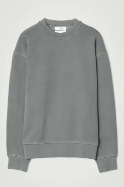 COS FADED MOCK-NECK SWEATSHIRT- Sweatshirts & Hoodies
