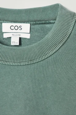 COS FADED MOCK-NECK SWEATSHIRT- Sweatshirts & Hoodies