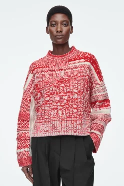 COS FAIR ISLE WOOL AND CASHMERE SWEATER-Women Cashmere | Sweaters & Cardigans